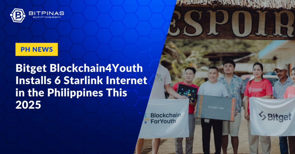 Bitget’s Blockchain4Youth Installs 6 Starlink Internet in Southern Philippines This Year
